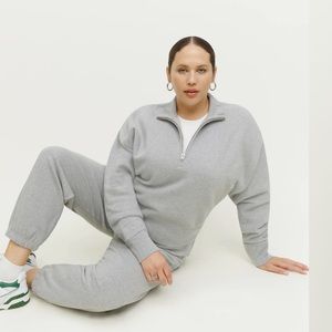 Reformation Marla half zip sweatshirt